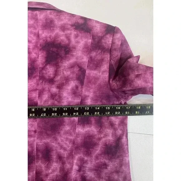 CINQ A SEPT Khloe Blazer 3/4 Sleeve Tie Dye Jacket Womens Size 0 - Picture 7 of 13